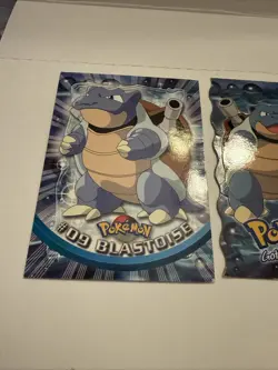 Topps Pokemon Evolution Card - #09 Blastoise, Rare, Blue Logo, Die-cut - Image 5