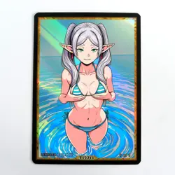 FRIEREN Waifu Anime Card LIMITED 1/1 Custom TCG Holo Goddess Story ACG T13311 - Image 1