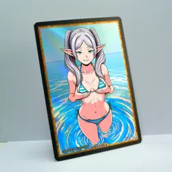 FRIEREN Waifu Anime Card LIMITED 1/1 Custom TCG Holo Goddess Story ACG T13311 - Image 2