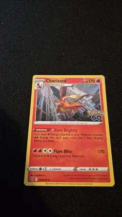 Pokemon Card TCG Charizard 10/78 Pokemon GO Set Holo Rare 2022 - Image 1