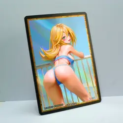 DARK MAGICIAN GIRL Waifu Anime Card LIMITED 1/1 Custom TCG Holo T13305 - Image 2