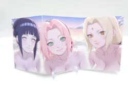 Genki Parade 2 - Anime Waifu Trifold Trading Card - Sakura, Hinata & Tsunade - Image 2