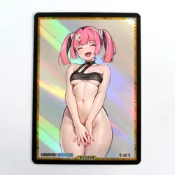 CORAL Waifu Anime Card LIMITED 1/1 Custom TCG Holo Goddess Story ACG T13298 - Image 1