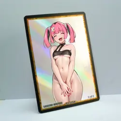 CORAL Waifu Anime Card LIMITED 1/1 Custom TCG Holo Goddess Story ACG T13298 - Image 2