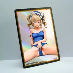 BARBARA Waifu Anime Card LIMITED 1/1 Custom TCG Holo Goddess Story ACG T13293 - Image 2