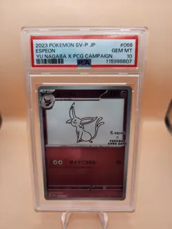 Pokemon Espeon Yu Nagaba Reverse Holo Promo Card 066/Sv-p PSA 10 Gem Mint - Image 1