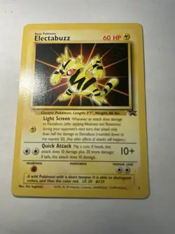 Pokemon TCG Electabuzz #2 Movie Black Star Promo 1999 Movie Card NM/LP - Image 1