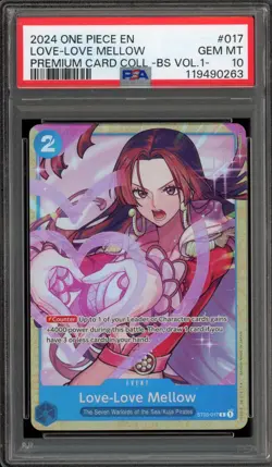 One Piece CCG Love-Love Mellow Premium Card Coll. BS Vol.1 ST03-017 PSA 10 - Image 1