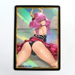 AURA Waifu Anime Card LIMITED 1/1 Custom TCG Holo Goddess Story ACG T13291 - Image 1
