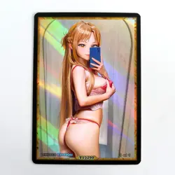 ASUNA Waifu Anime Card LIMITED 1/1 Custom TCG Holo Goddess Story ACG T13290 - Image 1