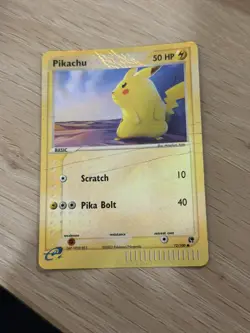 Pokemon Pikachu Reverse Holo Card 72/100 Sandstorm E-Series Set MP - Image 1