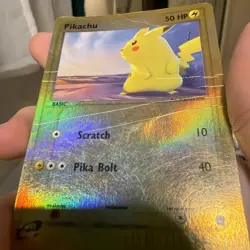 Pokemon Pikachu Reverse Holo Card 72/100 Sandstorm E-Series Set MP - Image 4