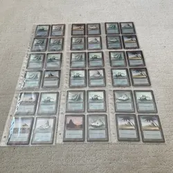 1994 Vintage MTG Magic The Gathering Rare Island Cards Card Collection - Image 1