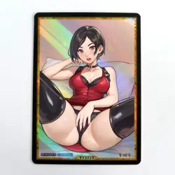 ADA WONG Waifu Anime Card LIMITED 1/1 Custom TCG Holo Goddess Story ACG T13278 - Image 1