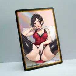 ADA WONG Waifu Anime Card LIMITED 1/1 Custom TCG Holo Goddess Story ACG T13278 - Image 2