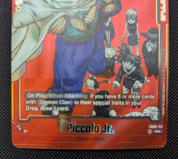 (Piccolo Jr) FB06-113 Alt Art SB01 Dragon Ball Super card Manga Red Fusion World - Image 4
