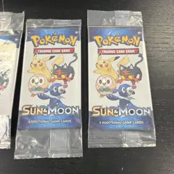 SEALED (4) PACKS Pokemon (2017)GENERAL MILLS Sun and Moon MINI PACK 3-Card - Image 4