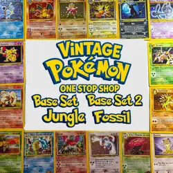 Vintage Pokemon WotC - Choose Your Card: Base Set, Base Set 2, Jungle, Fossil - Image 1