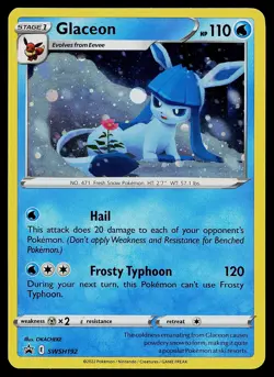 Pokemon Card - Glaceon Sword & Shield Promo SWSH192 Holo - Image 1