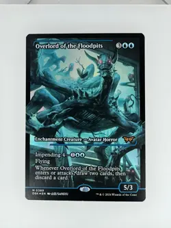 MTG Duskmourn: House of Horror Overlord of the Floodpits (Showcase) 389 NM - Image 1
