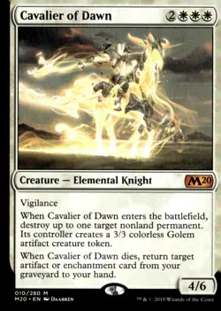 Core Set 2020 #10 Cavalier of Dawn - Image 1