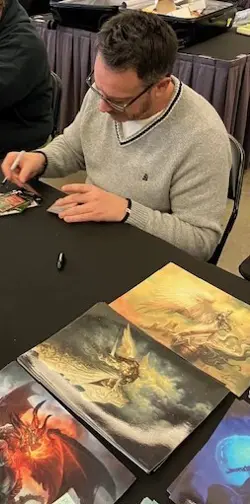 MTG M:tG ODYSSEY Howling Gale FOIL - SIGNED by Greg Staples! - Image 2