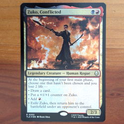Zuko, Conflicted - Prerelease Foil Promo - Avatar TLA MTG - Image 1