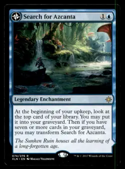 MTG Search for Azcanta // Azcanta, the Sunken Ruin LP Light Play Ixalan [5147] - Image 1