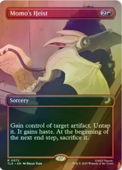 1 x Momo's Heist - Borderless - Foil - TLE - LP - MTG - Image 1
