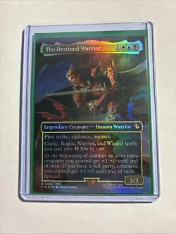 The Destined Warrior (Borderless) - Commander: FINAL FANTASY Foil + Bonus Rare!! - Image 1