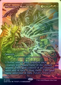 (FRACTURE FOIL) Mutinous Massacre (389) - Edge of Eternities (EOE) - MTG - Image 1