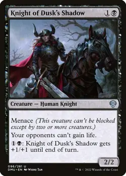[MTG] Knight of Dusk's Shadow (Foil) (096) (DMU) NM - Image 1
