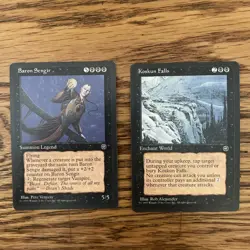 MTG: Koskun Falls And Baron Sengir Homelands Black Rares LP - Image 1