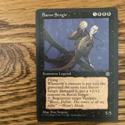 MTG: Koskun Falls And Baron Sengir Homelands Black Rares LP - Image 2