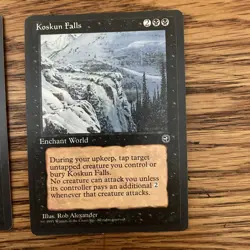 MTG: Koskun Falls And Baron Sengir Homelands Black Rares LP - Image 3