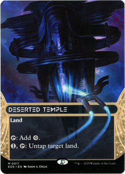 Deserted Temple (0011) (Borderless) - 011 - Edge of Eternities - MTG - NM/M - Image 1