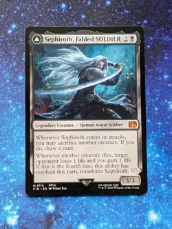 Sephiroth Fabled Soldier 0115 MTG FIN Final Fantasy NM Regular Mythic - Image 1