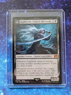 Sephiroth Fabled Soldier 0115 MTG FIN Final Fantasy NM Regular Mythic - Image 3