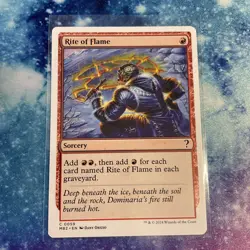 Rite of Flame (REGULAR) x1 - MTG Mystery Booster 2 MB2 #59 - Image 1