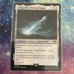 Sting, the Glinting Dagger (REGULAR) x1 - MTG The Lord of the Rings 250 - Image 1