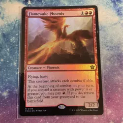 Flamewake Phoenix (FOIL) x1 - MTG Foundations FDN #198 - Image 1