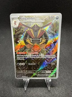 Kingambit 220/198 Pokemon Scarlet & Violet Illustration Rare Full Art Holo NM - Image 1