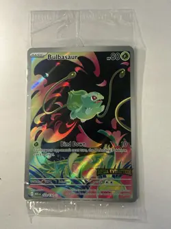 2025 Pokemon Bulbasaur 133/132 Mega Evolution Stamped Promo Sealed in Plastic - Image 1