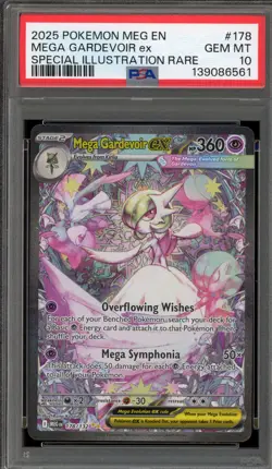 Pokemon Mega Gardevoir ex Mega Evolution Special Illustration Rare #178 PSA 10 - Image 1