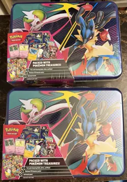 NEW SEALED Pokemon 2025 Fall Mega Collector Chest Tin Box 2X - Image 1
