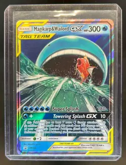 2016-19 Pokemon SM Black Star Promos Magikarp & Wailord Tag Team #SM166 - Image 1
