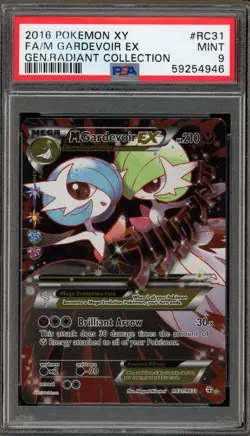 Pokemon M Gardevoir EX XY Generations Radiant Coll. Full Art #RC31 PSA 9 Mint - Image 1