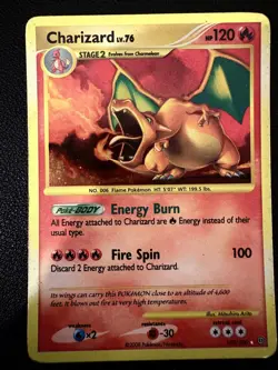 Pokemon TCG Charizard Stormfront 103/100 Holo Secret Rare LP - Image 1