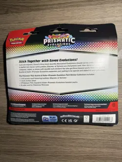 Pokemon Prismatic Evolutions Tech Sticker Collection LEAFEON - FACTORY SEALED - Image 2