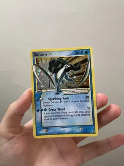 Pokemon TCG Gold Star Suicune 115/115 Unseen Forces Holo NEAR MINT - Image 1